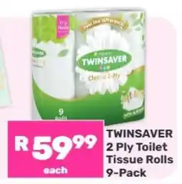 Game Twinsaver 2 Ply Toilet Tissue Rolls 9-Pack offer
