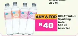 Game Great Value Sparkling Water offer