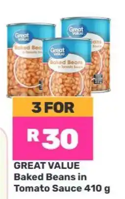 Game Great Value Baked Beans in Tomato Sauce 410 g offer