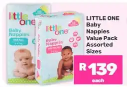 Game Little One Baby Nappies Value Pack Assorted Sizes offer