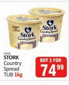 Stork country spread tub