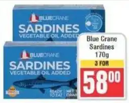 Frontline Blue Crane Sardines offer