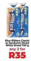 Food Lover's Market Blue ribbon - classic or sandwich sliced white bread 700 g offer