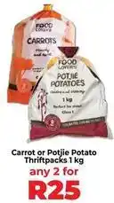 Food Lover's Market Carrot or potjie potato thriftpacks offer