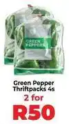 Food Lover's Market Green pepper thriftpacks 4s offer