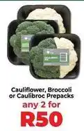 Food Lover's Market Cauliflower, broccoli or caulibroc prepacks offer