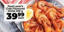 Food Lover's Market Crab flavoured sticks offer