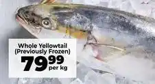 Food Lover's Market Frozen - whole yellowtail offer