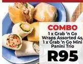 Food Lover's Market Mini - grab 'n go wraps assorted 4s, grab 'n go panini trio offer