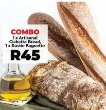 Food Lover's Market Artisanal ciabatta bread, rustic baguette offer