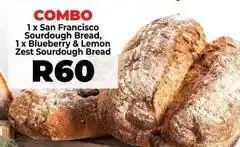 Food Lover's Market Zest - 1 x san francisco sourdough bread, 1 x blueberry & lemon sourdough bread offer