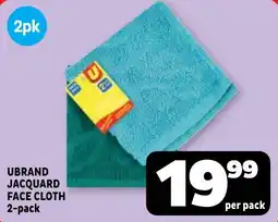 Usave UBRAND JACQUARD FACE CLOTH offer