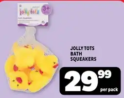 Usave Jolly Tots Bath Squeakers offer