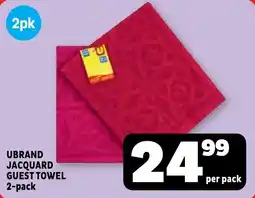 Usave UBRAND JACQUARD GUEST TOWEL offer