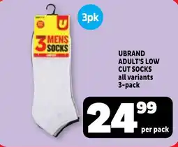 Usave UBRAND ADULT'S LOW CUT SOCKS offer