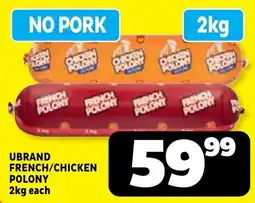 Usave UBRAND FRENCH/CHICKEN POLONY offer