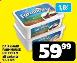 Usave DAIRYMAID FARMHOUSE ICE CREAM offer
