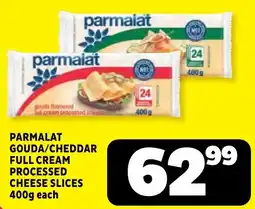 Usave PARMALAT GOUDA/CHEDDAR FULL CREAM PROCESSED CHEESE SLICES offer