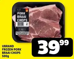 Usave UBRAND FROZEN PORK BRAAI CHOPS offer