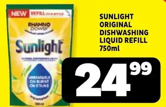 Usave Sunlight Original Dishwashing Liquid Refill offer