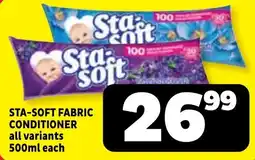 Usave STA-SOFT FABRIC CONDITIONER offer
