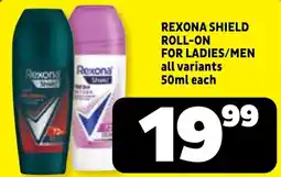 Usave Rexona Shield Roll-On offer