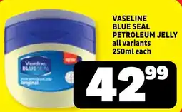 Usave Vaseline Blue Seal Petroleum Jelly offer