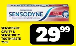 Usave SENSODYNE CAVITY & SENSITIVITY TOOTHPASTE offer