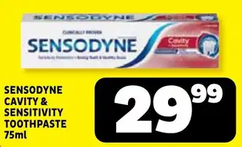 Usave SENSODYNE CAVITY & SENSITIVITY TOOTHPASTE offer