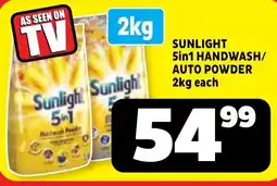 Usave Sunlight 5in1 Handwash/Auto Powder offer
