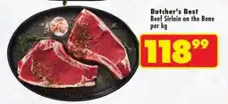 Shoprite Butcher's Best Beef Sirloin on the Bone offer