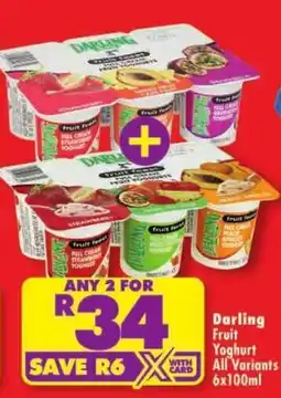 Shoprite Darling Fruit Yoghurt offer