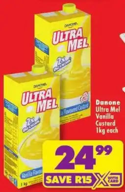 Shoprite Danone Ultra Mel Vanilla Custard offer