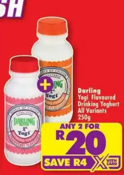 Shoprite Darling Yogi Flavoured Drinking Yoghurt offer