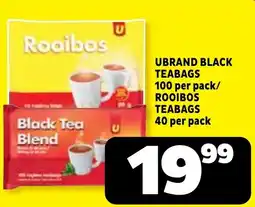 Usave UBRAND BLACK TEABAGS offer