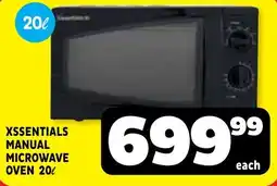 Usave Xsentials Manual Microwave Oven offer