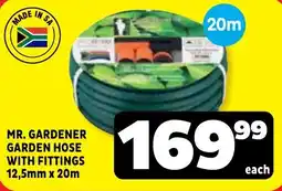 Usave MR. GARDENER GARDEN HOSE WITH FITTINGS offer