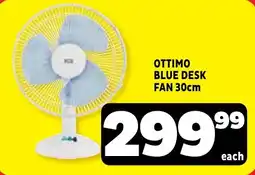 Usave OTTIMO BLUE DESK FAN 30cm offer