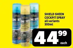 Usave SHIELD SHEEN COCKPIT SPRAY offer
