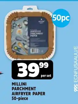 Usave MILLINI PARCHMENT AIRFRYER PAPER offer