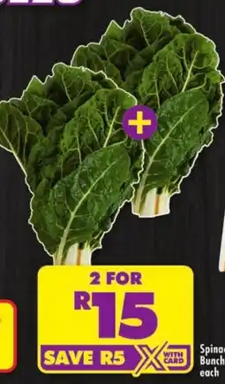 Shoprite Spinach Bunch offer