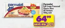 Shoprite Parmalat Full Cream Processed Cheese Slices offer