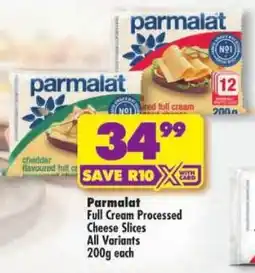 Shoprite Parmalat Full Cream Processed Cheese Slices offer