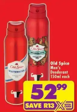 Shoprite Old Spice Men's Deodorant offer