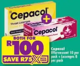 Shoprite Cepacol Throat Lozenges offer