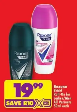 Shoprite Rexona Shield Roll-On offer