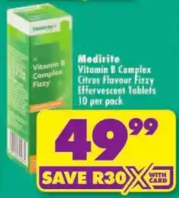 Shoprite Medirite Vitamin B Complex Fizzy offer