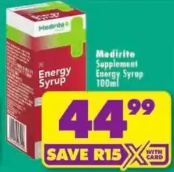 Shoprite Medirite Energy Syrup offer