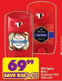 Shoprite Old Spice Men's Deodorant Stick offer