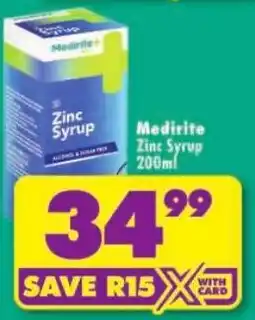 Shoprite Medirite Zinc Syrup offer